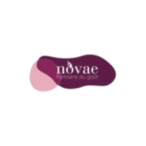 Etiquette NOVAE ( violet ) 7.5x4.2cm Boites à gâteaux
